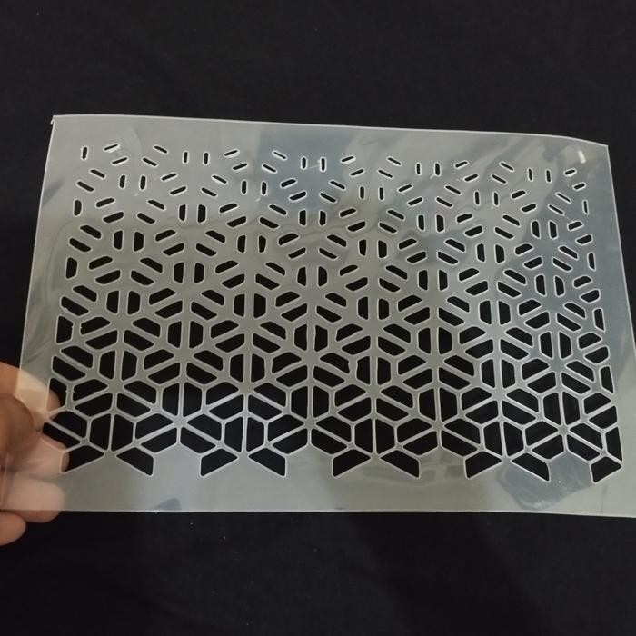 

Stencil Background Motif Prisma Bahan Tebal 600 Micron