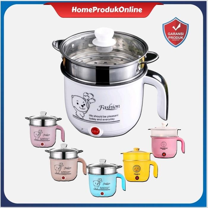 1MZQ Panci Listrik Mejikom Mini Penanak Nasi Serbaguna Rice Cooker 1 Liter