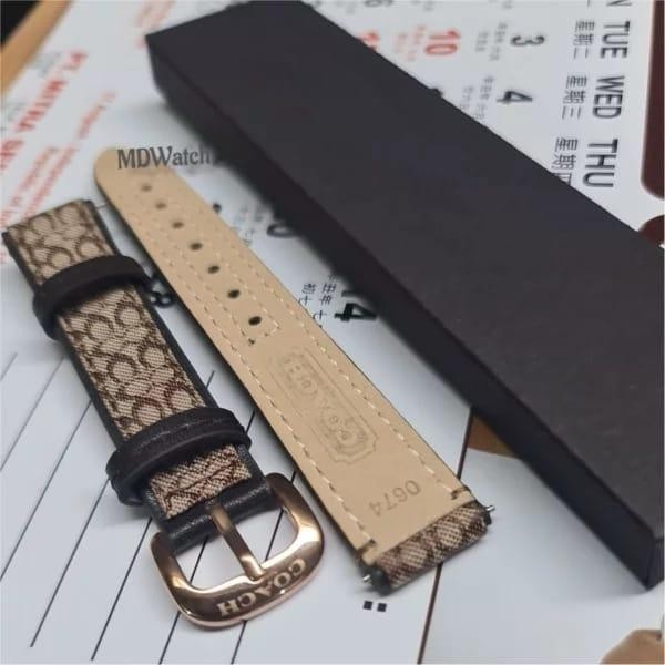 TERMURAH Strap Coach Jam Tangan Kulit Leather Genuine 15MM READY STOCK