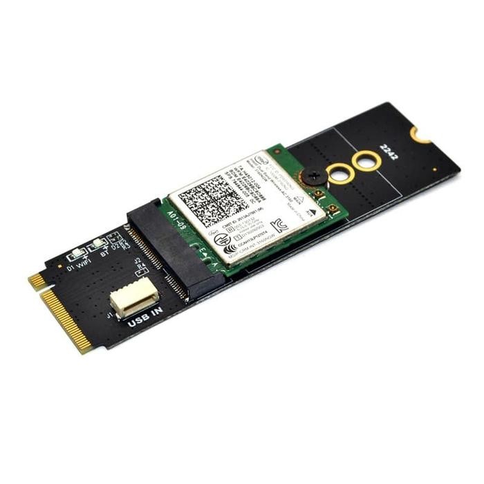 M.2 Key-M To Key A-E/E Adapter Riser Card For M.2 Ngff Pcie Wifi Card