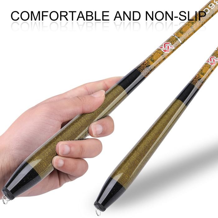 Joran Pancing Serat Karbon, Joran Pancing Hand Is Ultra-Ringan 3.4M 4.5M 5.4M Untuk Memancing Di