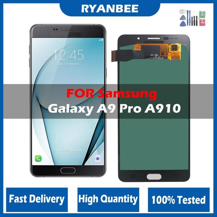 AMOLED LCD For Samsung Galaxy A9 Pro 2016 A910 A9100 A910F SM-A910F LCD Display Touch Screen Digitiz