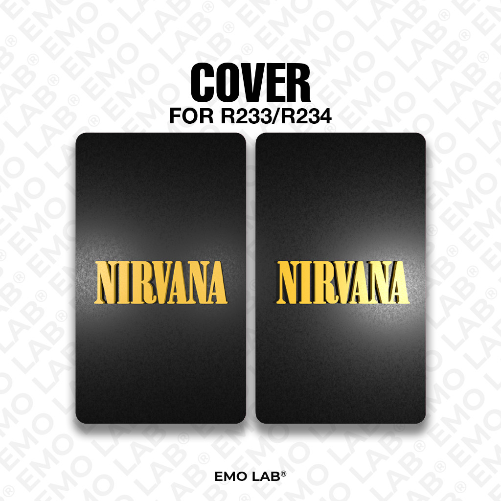 NIRVANA BLACK YELLOW BACKDOOR 3D PRINT R233/R234