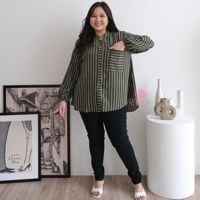 (Expert) jumbo Lily blouse crinkle ld 122 130 dan 140 cm