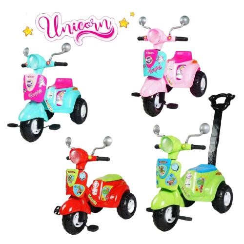 Mainan Anak SCOOTER 609 Sepeda Dorong Roda 3/Vespa Dorong Scooter Mini