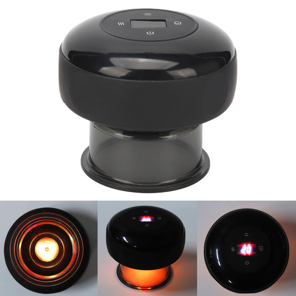 Smart Cupping Massager Smart Cupping Device Light High Suction Vacuum Wireless Hot Compress Recharge