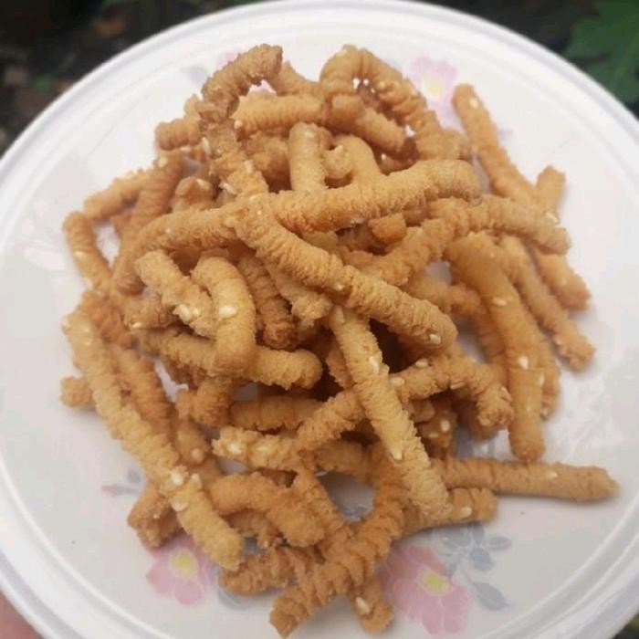 

Snacks Cemilan Kue Kering Akar Kelapa Ketan Wijen Mini / Kue Kecipir Wijen - 500 Gram