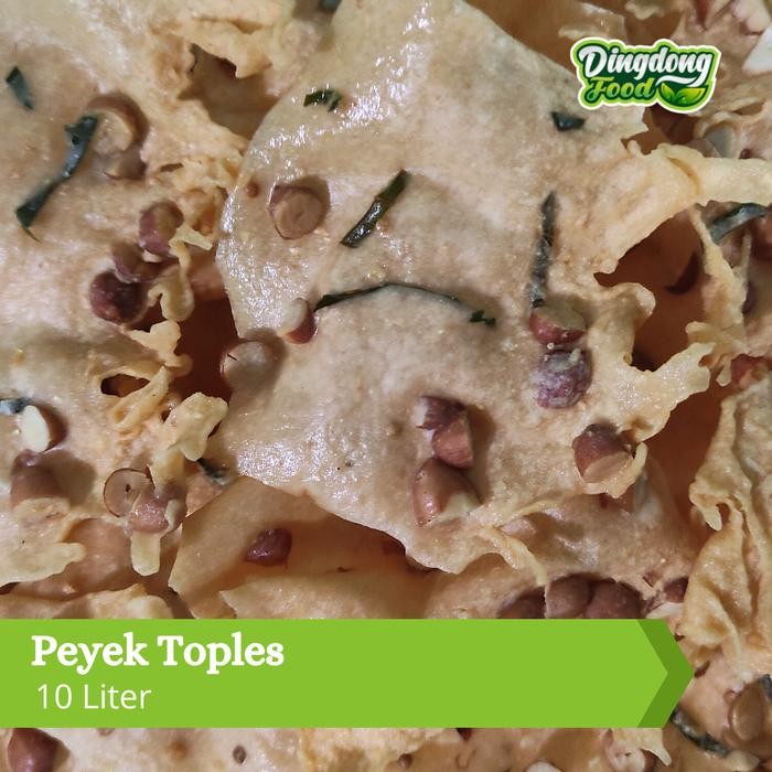 

Peyek Teri Kacang Tanah Rebon Kacang Hijau Fresh Homemade Toples 10L