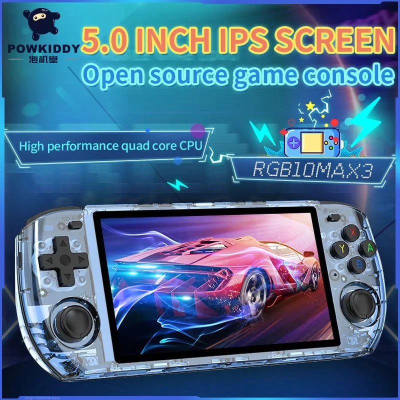 Powkiddy RGB10 Ma3 5.0-inch Handheld Game Console Ipsoca Full Fit