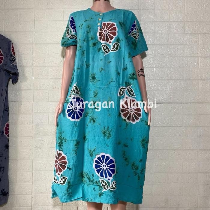 15ED Daster Sunan Ld 110 Kencana Ungu Label Hitam Busui Kancing Baju Wanita Santai Baju