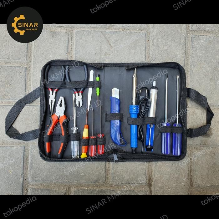 Toolkit Electrical 10Pcs/Set Sands Perkakas Solder Kelistrikan Rumahan