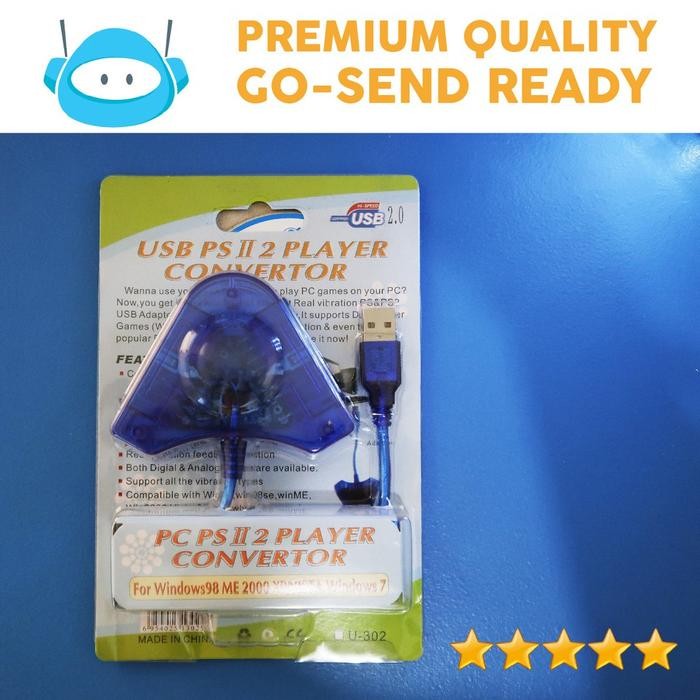 (Expert) Converter Stik Stick PS2 ke PS3 / PC Double 100% Original