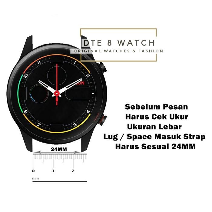 Strap Jam Tangan Silikon Rubber 24Mm Wv Quick Release