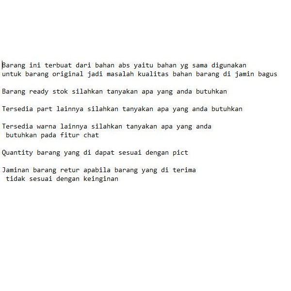 Cover Sayap Bawah Kanan Kiri Blade New 2012 - 2018