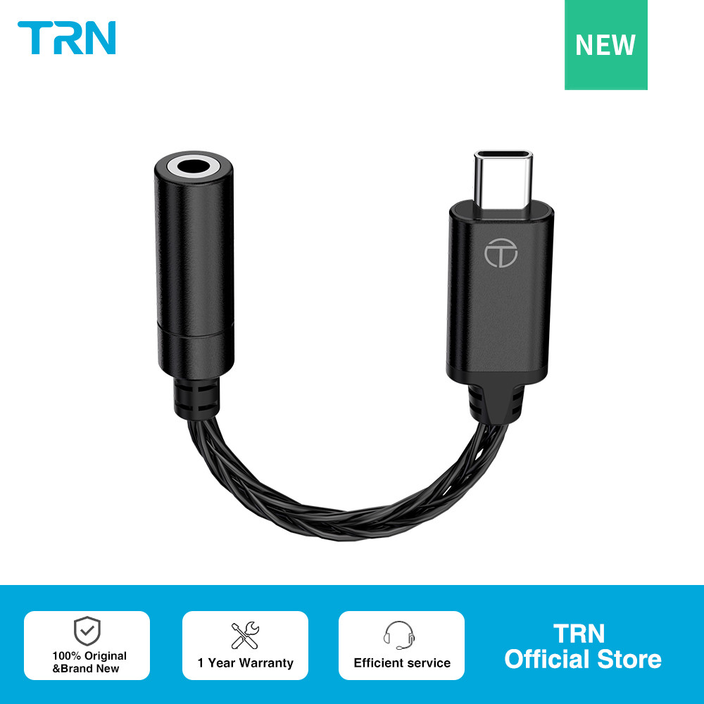 TRN TE DAC AMP Adapter Type-C to 3.5mm Audio Cable  chip Earphone Amplifier PCM 96kHz For TRN Offici