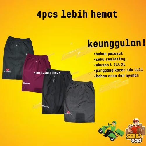 CELANA KOLOR PRIA KOLOR SANTAI POLOS MURAH BAHAN PARASUT