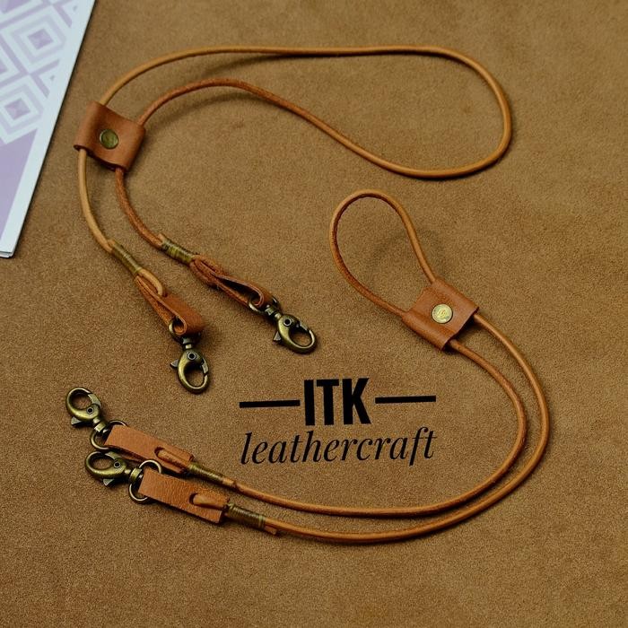 strap masker strap masker kulit asli tali masker kulit unisex