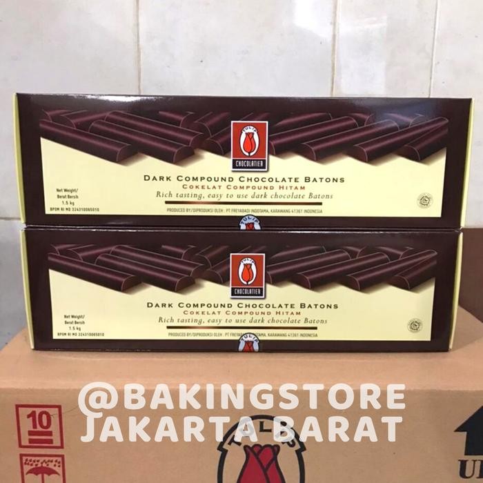 

Ready Chocolate Sticks Batons Tulip Compound Sticks Stik Coklat Baton 1,5Kg