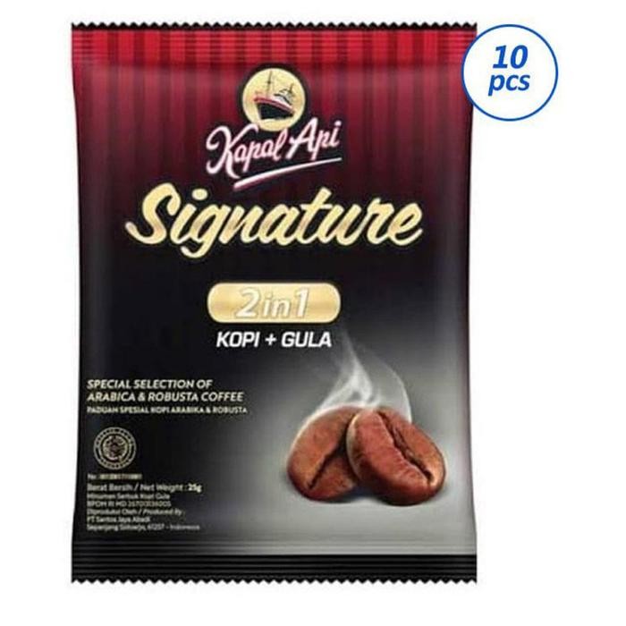 

NWFK Kapal Api Signature 2In1 Bubuk Kopi 10 X 25G