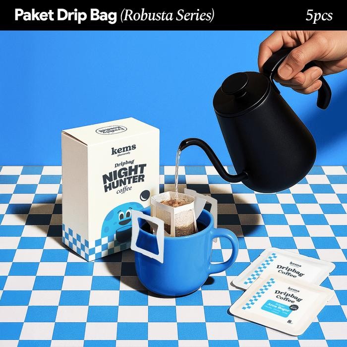 

NWFK Kopi Dripbag Anti Ngantuk Night Hunter 5Pcs