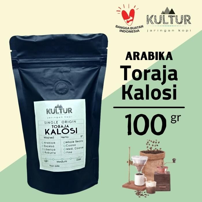 

NWFK Coffee Bean Biji Kopi Arabika Toraja Kalosi 100 Gr
