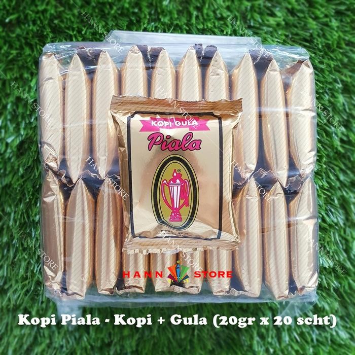

8SXE Kopi Cap Piala . Kopi + Gula Isi 20Scht X 20Gram . Kopi Khas Bogor