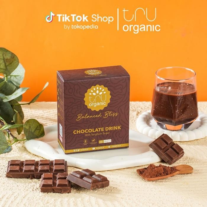 

8SXE Minuman Coklat Rendah Kalori Dengan Gula Sorghum Cokelat Bubuk Truorganic Balanced