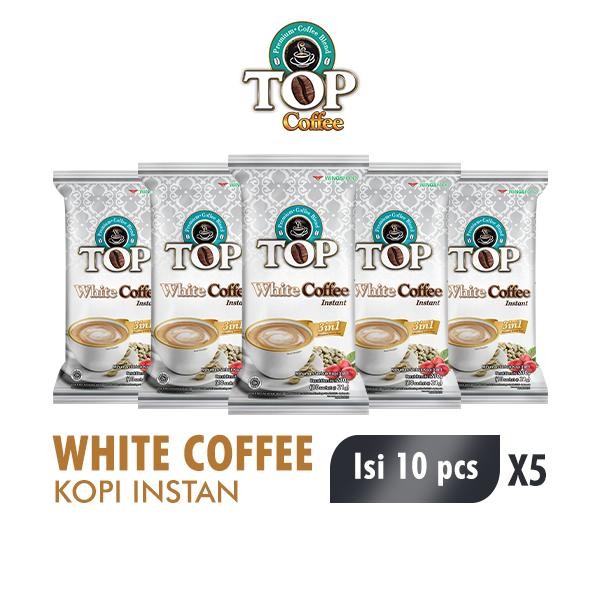 

8SXE Top Coffee Kopi Instant White 21G Isi 10Pcs X5