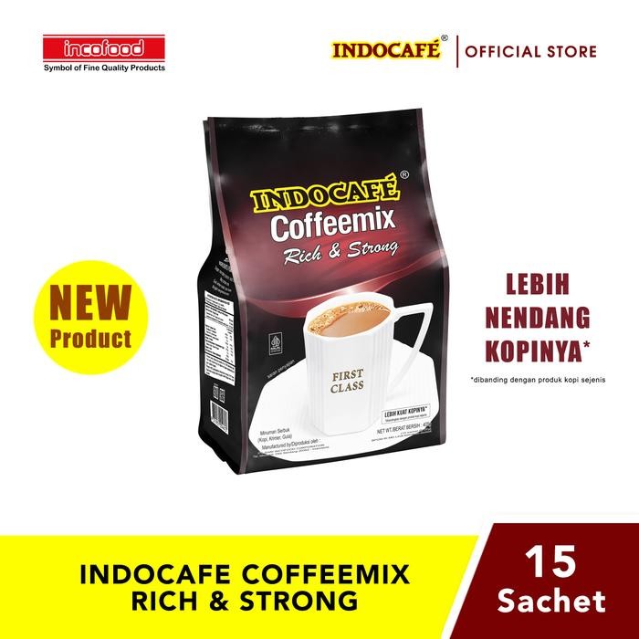 

8SXE Indocafe Coffeemix Rich & Strong (15 Sachet) - Regular