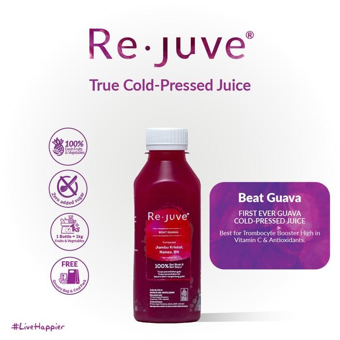 

8SXE Re.Juve - Beat Guava 250 Ml (Cold-Pressed Juice/ Jus)
