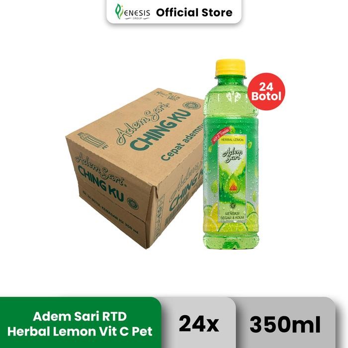 

8SXE Adem Sari Ching Ku Minuman Penyejuk Botol Herbal Lemon 1 Ctn350 Ml