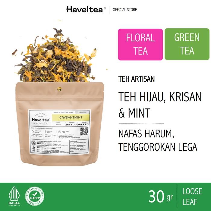 

8SXE Crysantmint Small Pouch Haveltea Chrysanthemum & Mint Loose Leaf