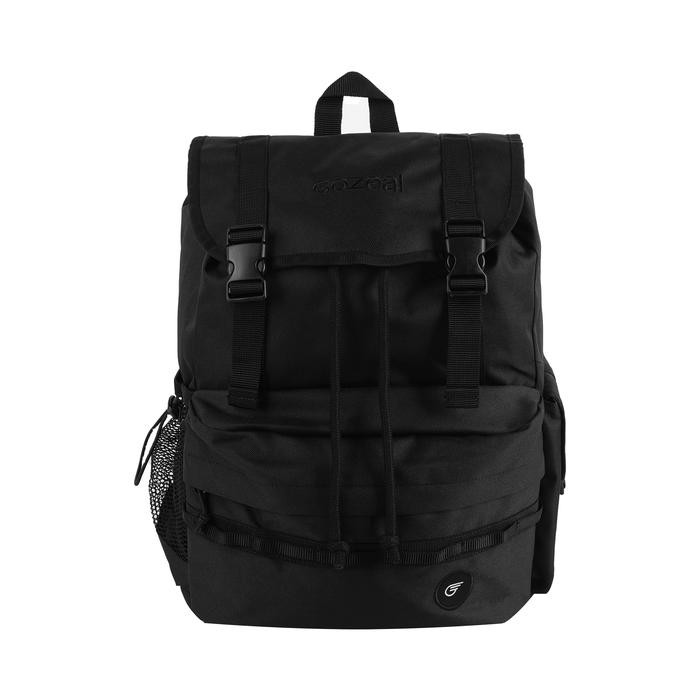 Gozeal Backpack Wilder Tas Ransel Pria Wanita Unisex Tas Laptop Canvas Polos Hitam Sekolah