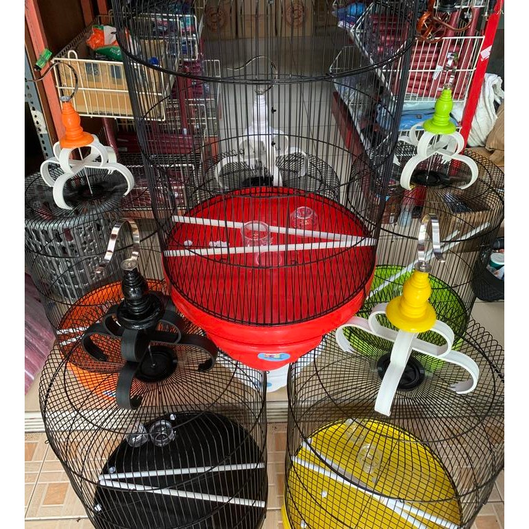 Sangkar Kandang Besi Jumbo Kacer Jalak Lovbird Import Dim 42 Cm