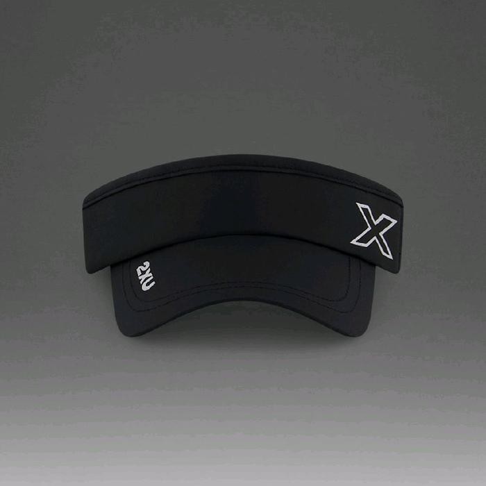 2xu performance visor cap running training unisex original topi lari outdoor pria wanita