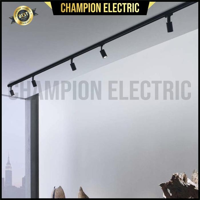 Menarik Paket Lampu Sorot Led Rel Isi 6 Spotlight Track Light Rell 2 Meter