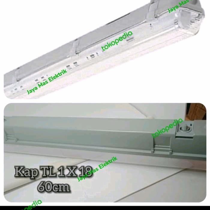 Promo Kap Lampu Tl Waterproof 1X18 / Kap Neon Tl Outdoor 1X18 60Cm