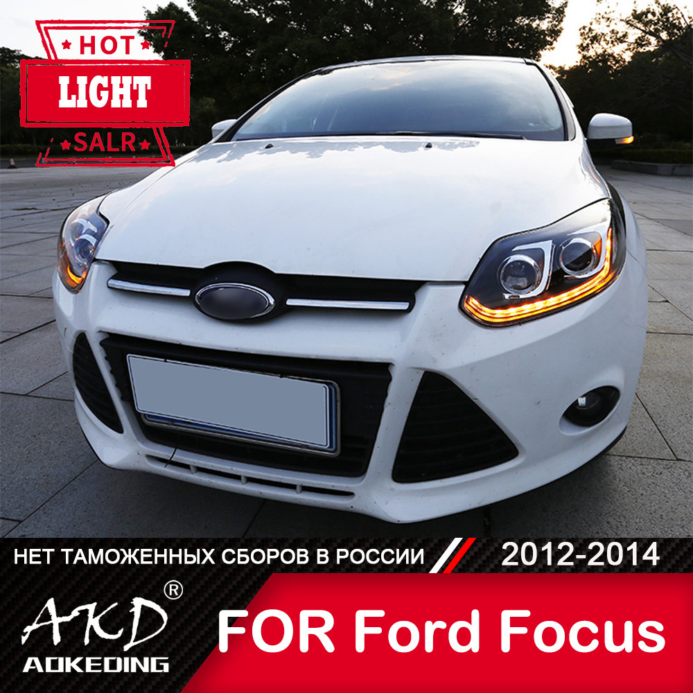 AKD Head Lamp For Ford Focus 2012-2014 Focus 3 Headlights Fog Lights