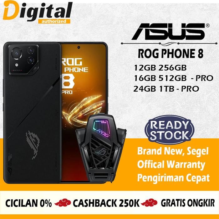 X61_ Asus Rog Phone 8 12Gb - 256Gb Rog 8 Pro 512Gb - 1Tb Resmi