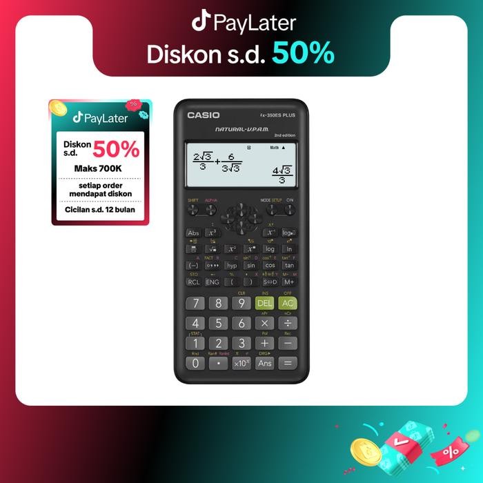 

(Gln) - Casio Scientific Calculator Fx-350Es Plus Kalkulator Buku [Kalkulator] [Plastik] [Buku]