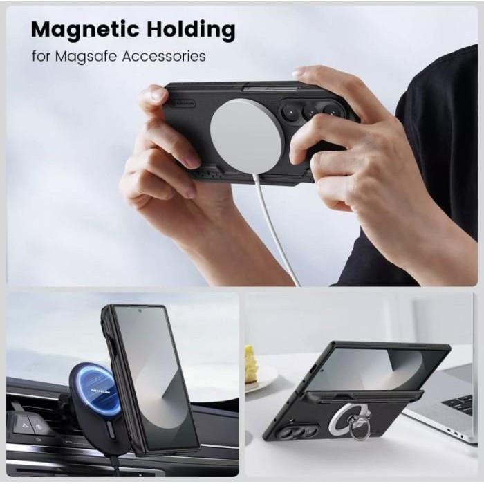 Cuci Gudang Case Nillkin Magnetic Magsafe Samsung Galaxy Z Fold 6 Fold 5 Fold 4 with Holder S Pen