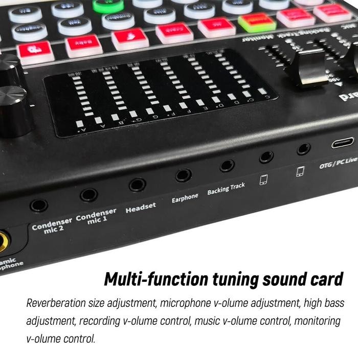 M9 Mixer USB Sound Card Live Broadcast Recording Special Effect