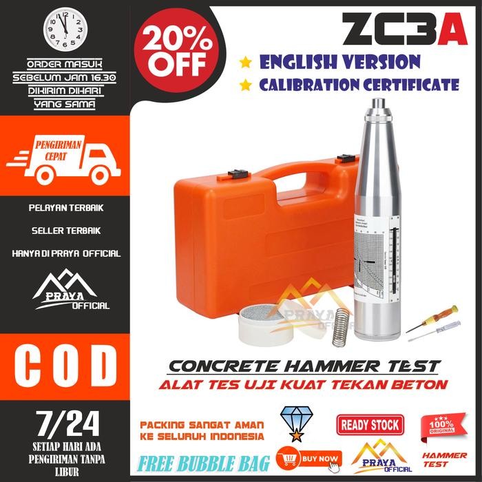 CONCRETE HAMMER TEST ALAT TES UJI KEKUATAN KUAT TEKAN BETON STRENGTH