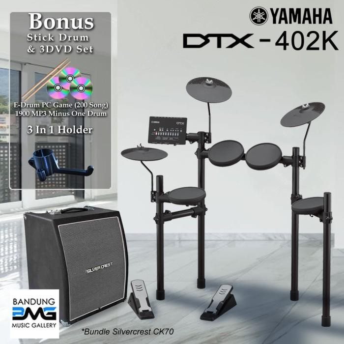 Yamaha DTX402 Drum Elektrik + Ampli / DTX402K / DTX 402 / DTX 402K