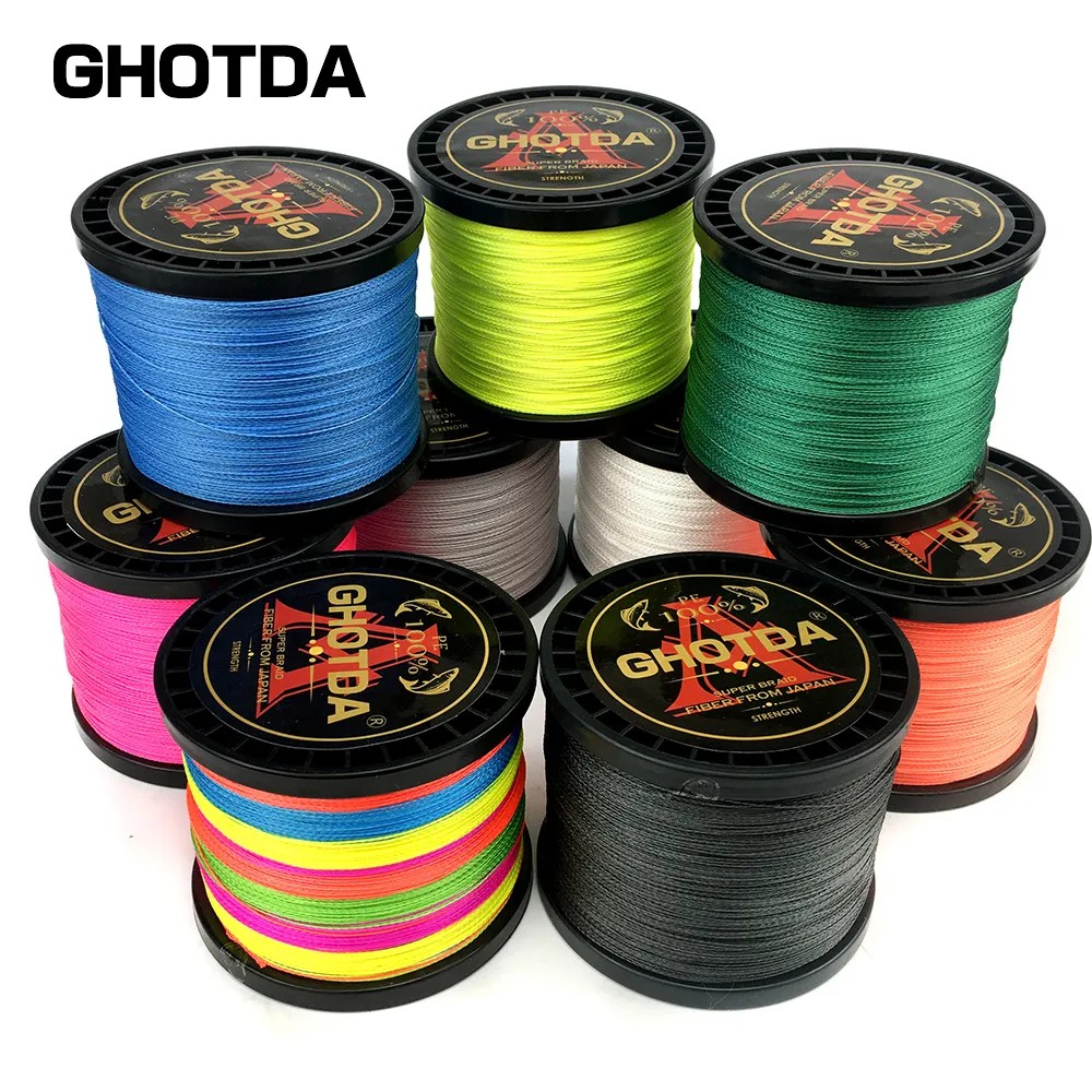 GHOTDA Brand 300M 4Strand Japan Multifilament 100% PE Braided Fishing