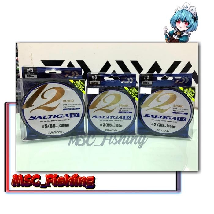 Senar PE Daiwa Saltiga Sensor UVF X12EX+SI 200M/300M #0.6-6