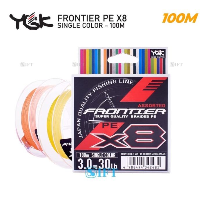 Senar PE YGK FRONTIER X8 Single Color PE 0.6 s/d 8.0 IFT FISHING