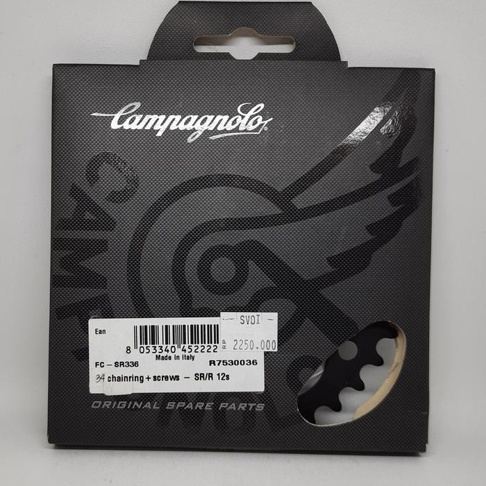 CAMPAGNOLO CHAINRING + SCREWS SUPER RECORD / RECORD 12 SPEED 34