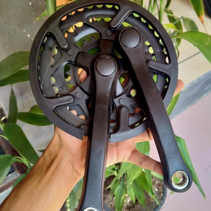 crank sepeda MTB 3 speed 48t - gear depan sepeda 3 susun engkol crank