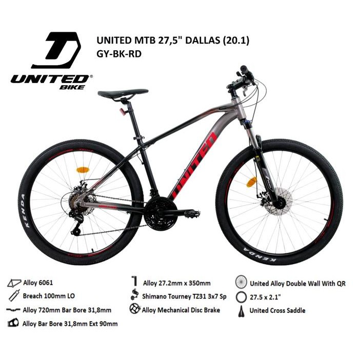 Sepeda Gunung MTB 27.5 United Dallas